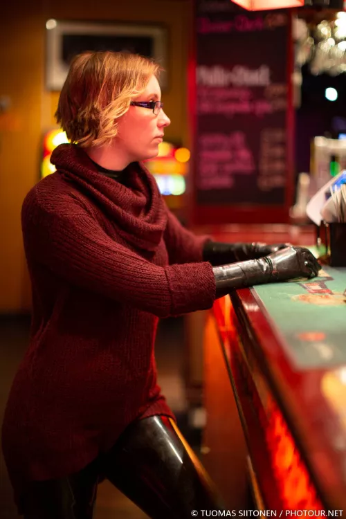 Waiting for the drink