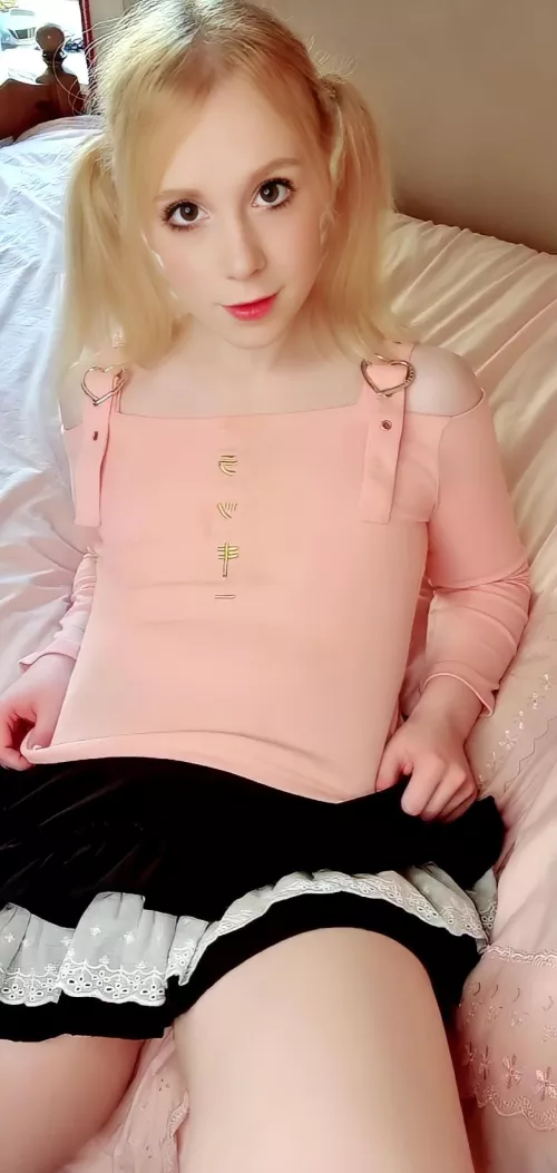 Wanna see what's under my skirt?