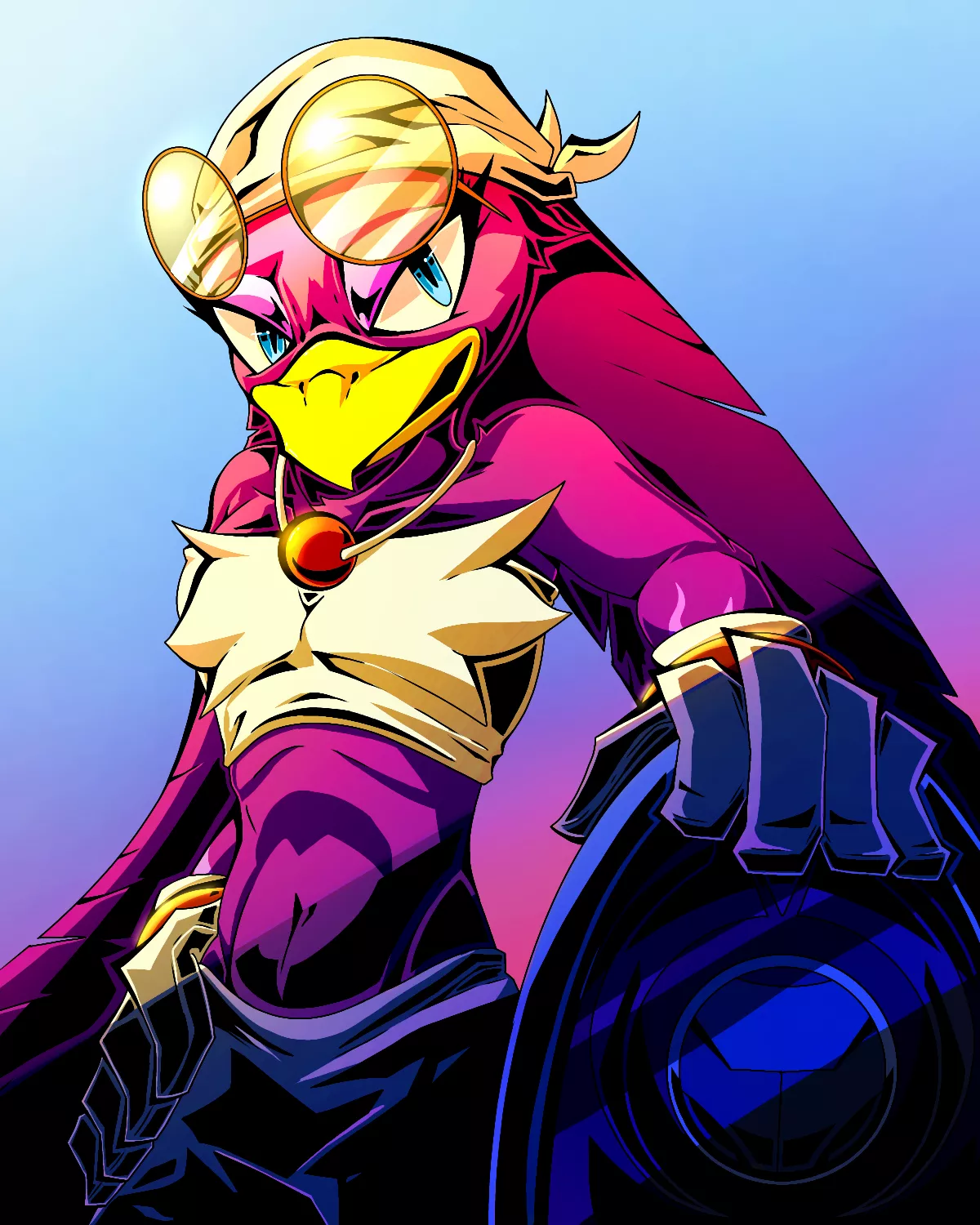 Wanted to expirement with colour so I drew Wave since she has a simple yet pleasing design.