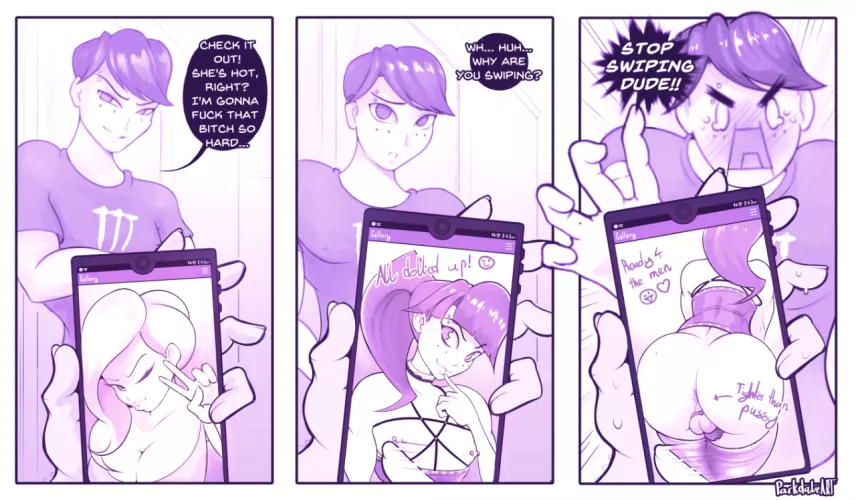 when scrolling through your friends phone turns.. interesting