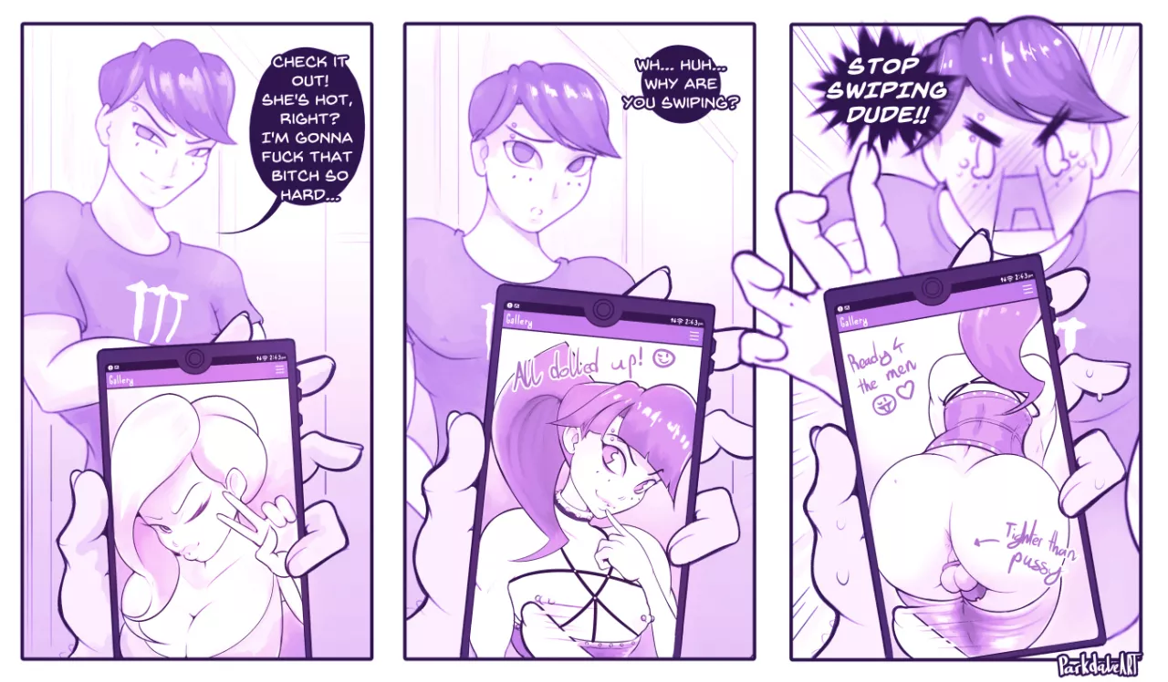 when scrolling through your friends phone turns.. interesting