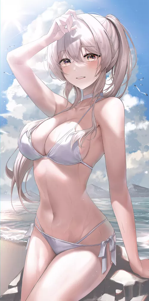 White swimsuit [Artist's Original]
