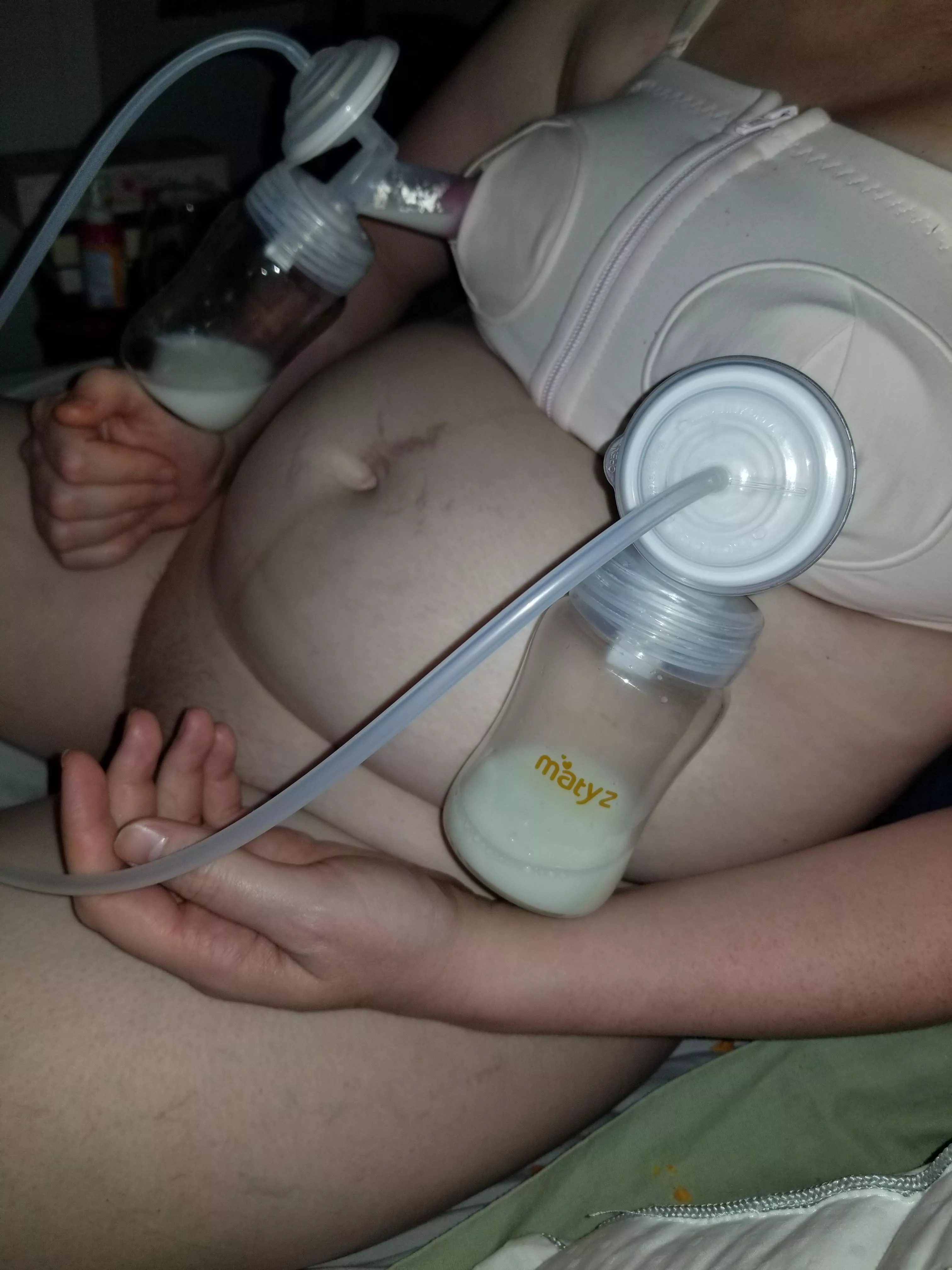 wife pumping after fun night