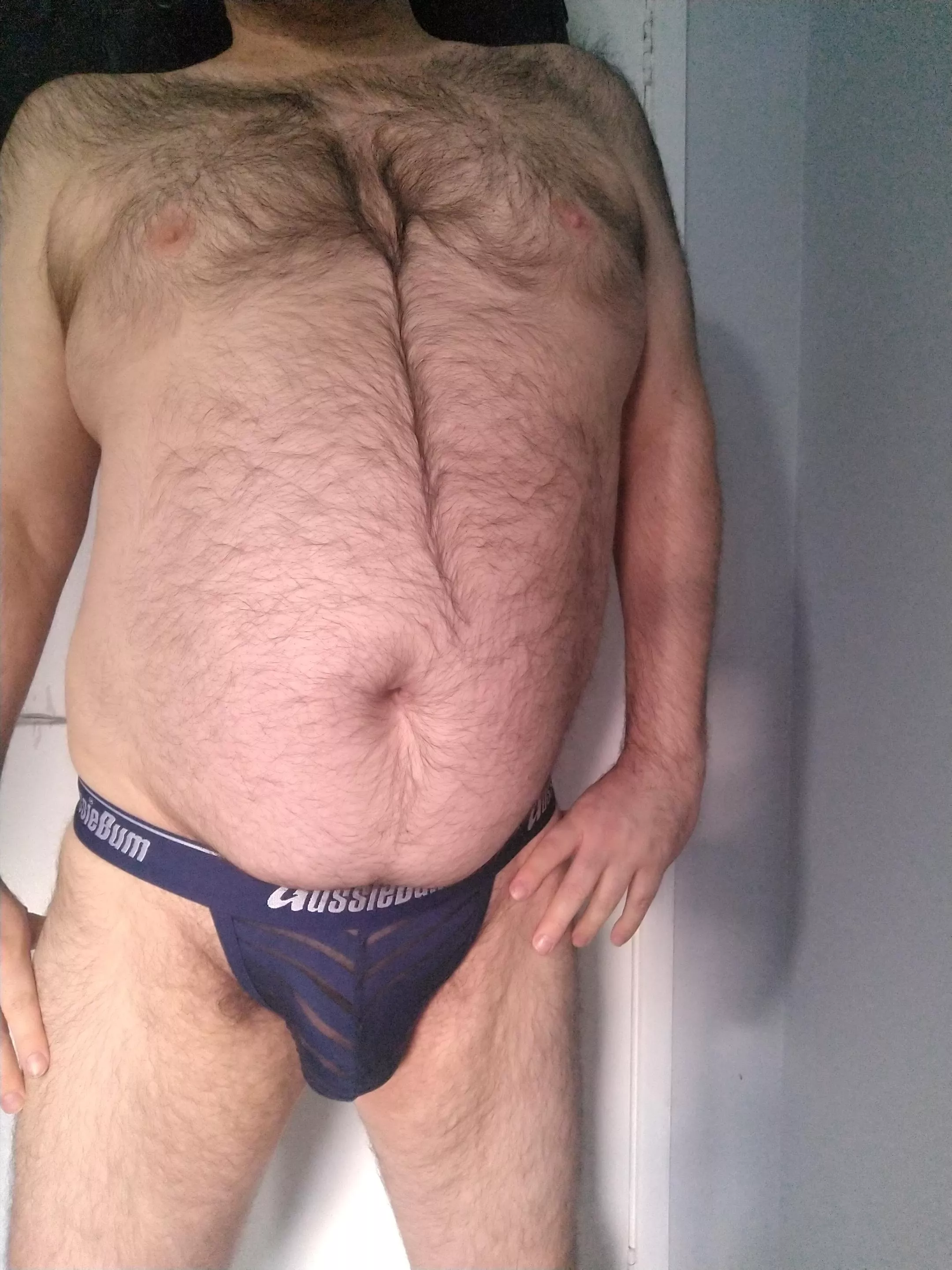 40M Bear, in briefs.