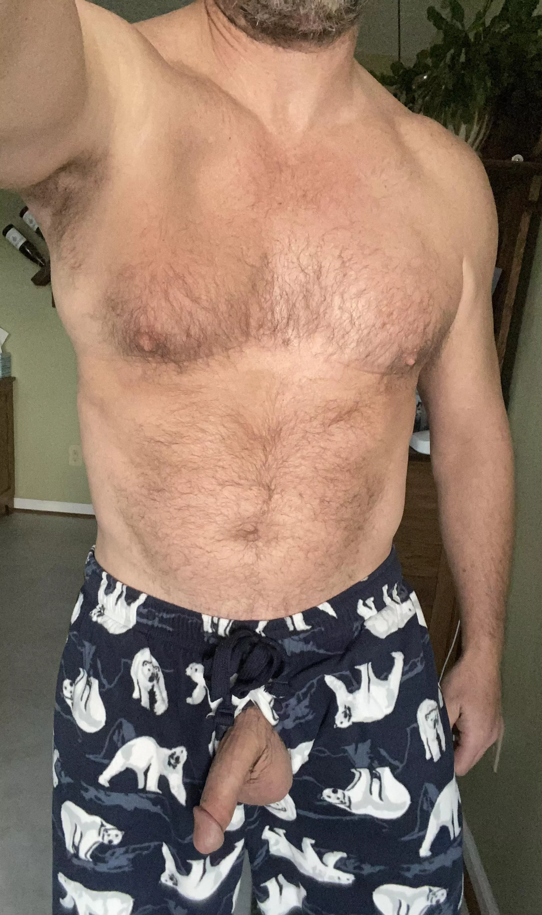 (53), hanging out in the kitchen this morning