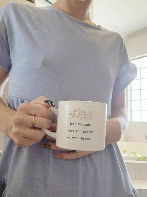 A nip of something in my coffee