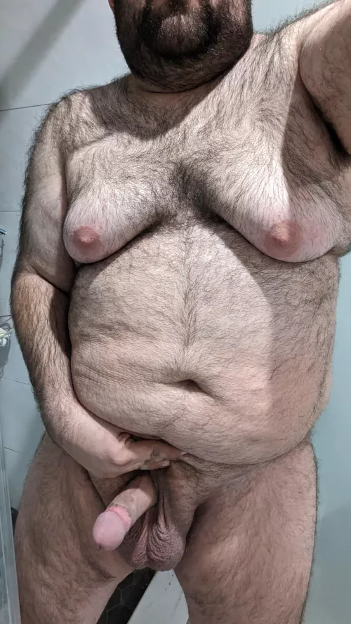 About to take a shower