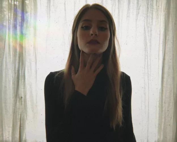 Backlit by the window