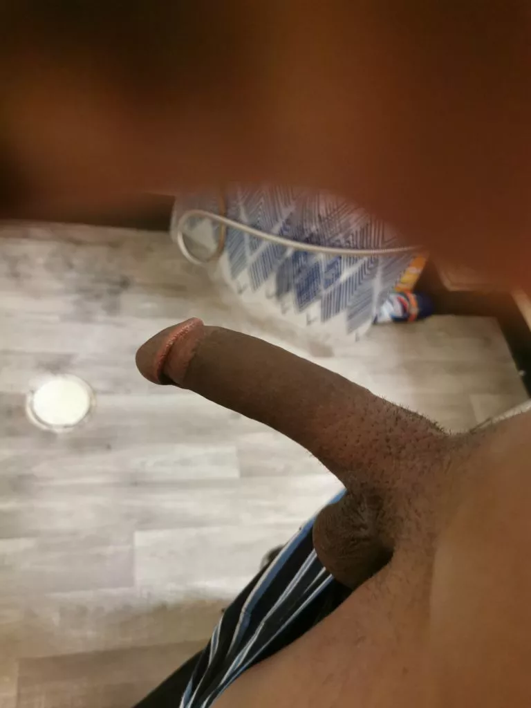 bathroom break at the homies crib