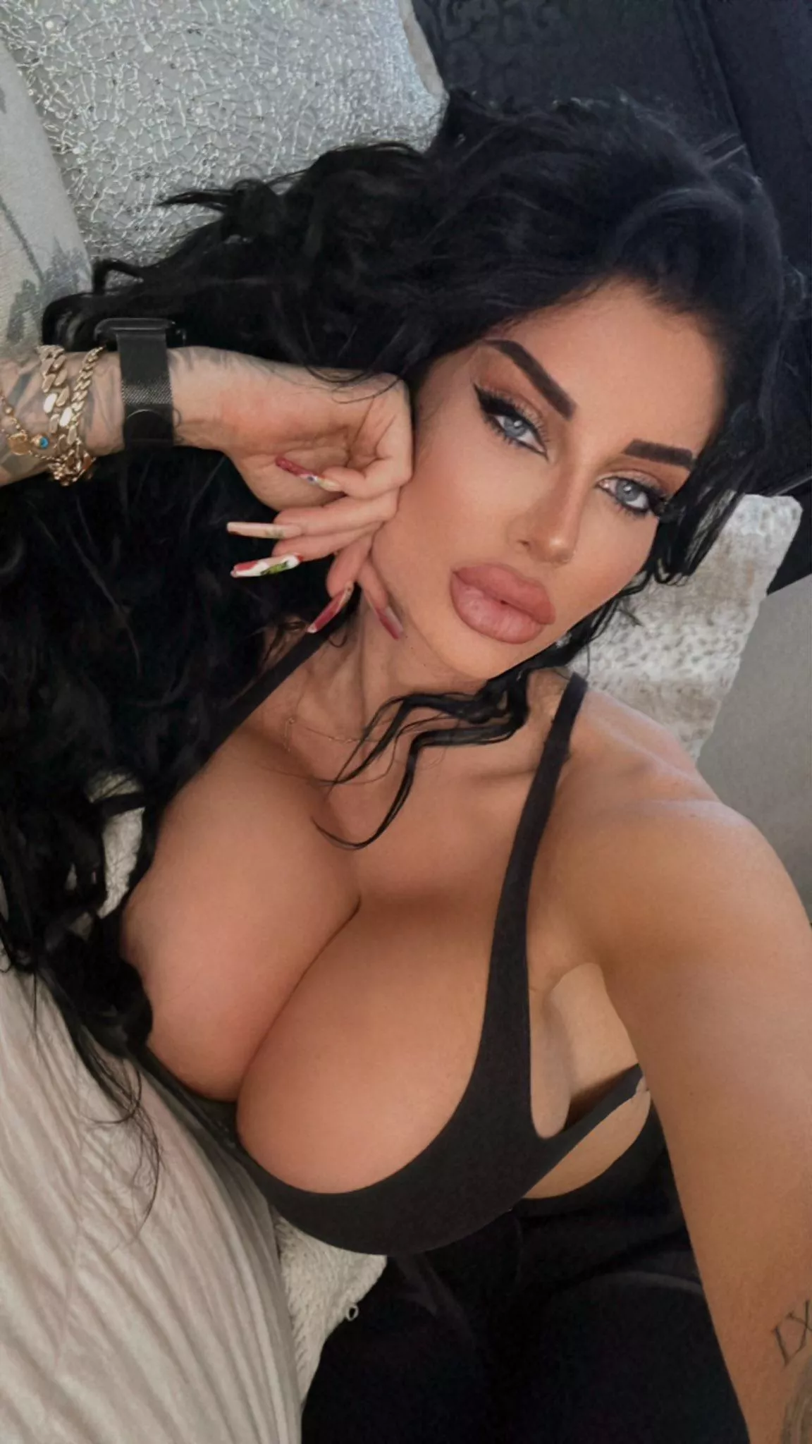 Can hardly fit in the sports bra