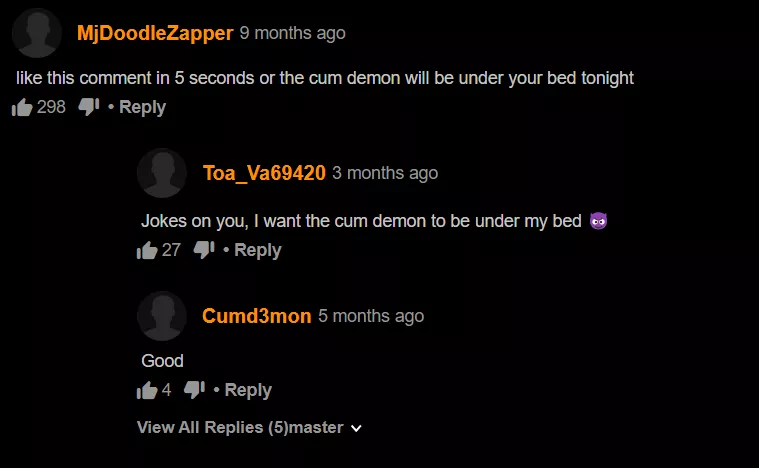 Demonic curse at night