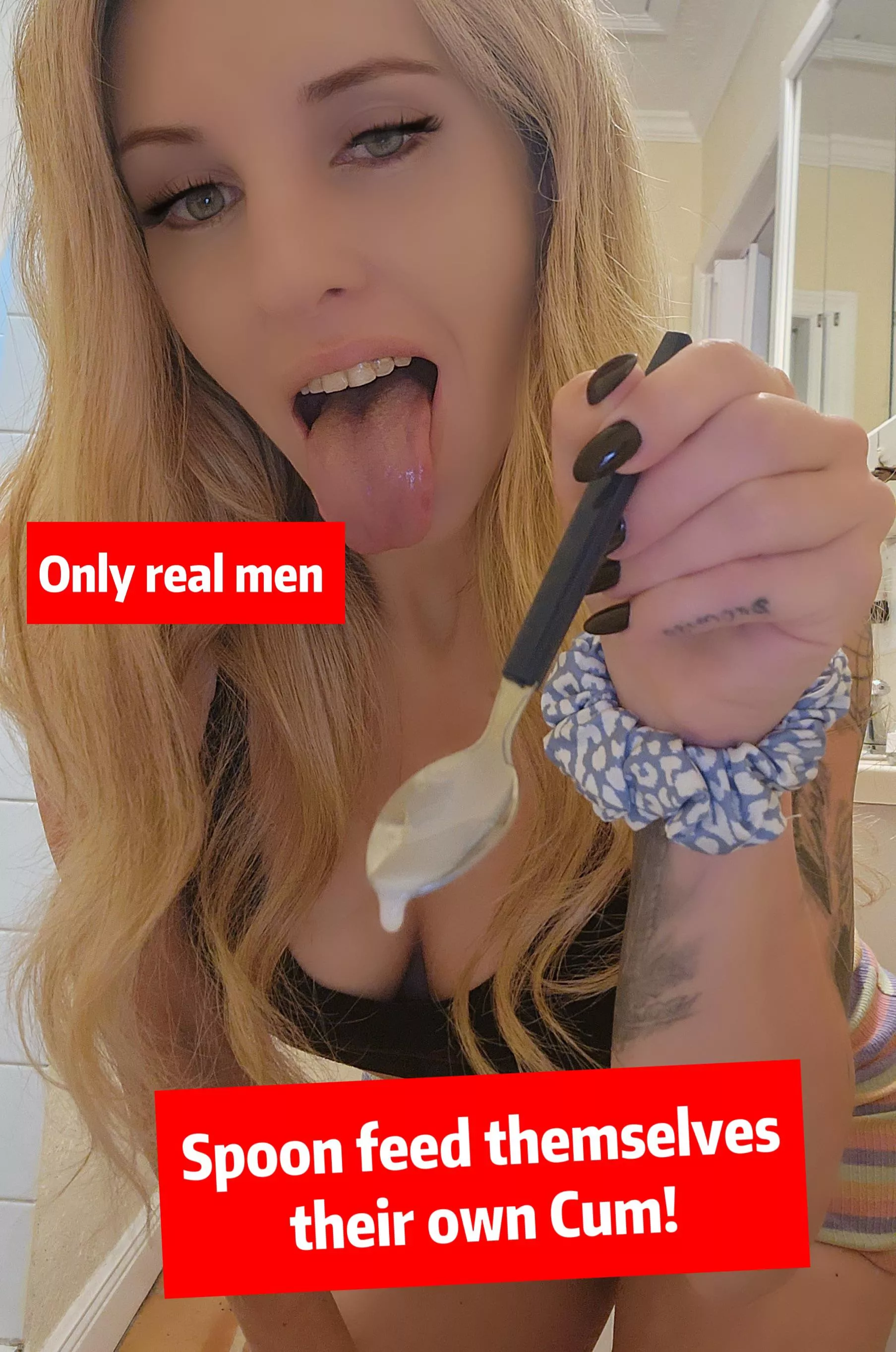 Don’t forget your spoon 🥄 filled with lots of protein 🥵❤️