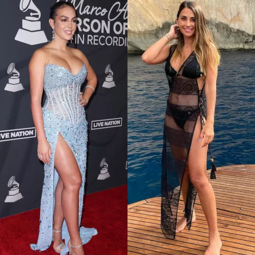 Georgina Rodriguez and Antonella Roccuzzo are so fuckin hawt. I wanna get bi for them so bad