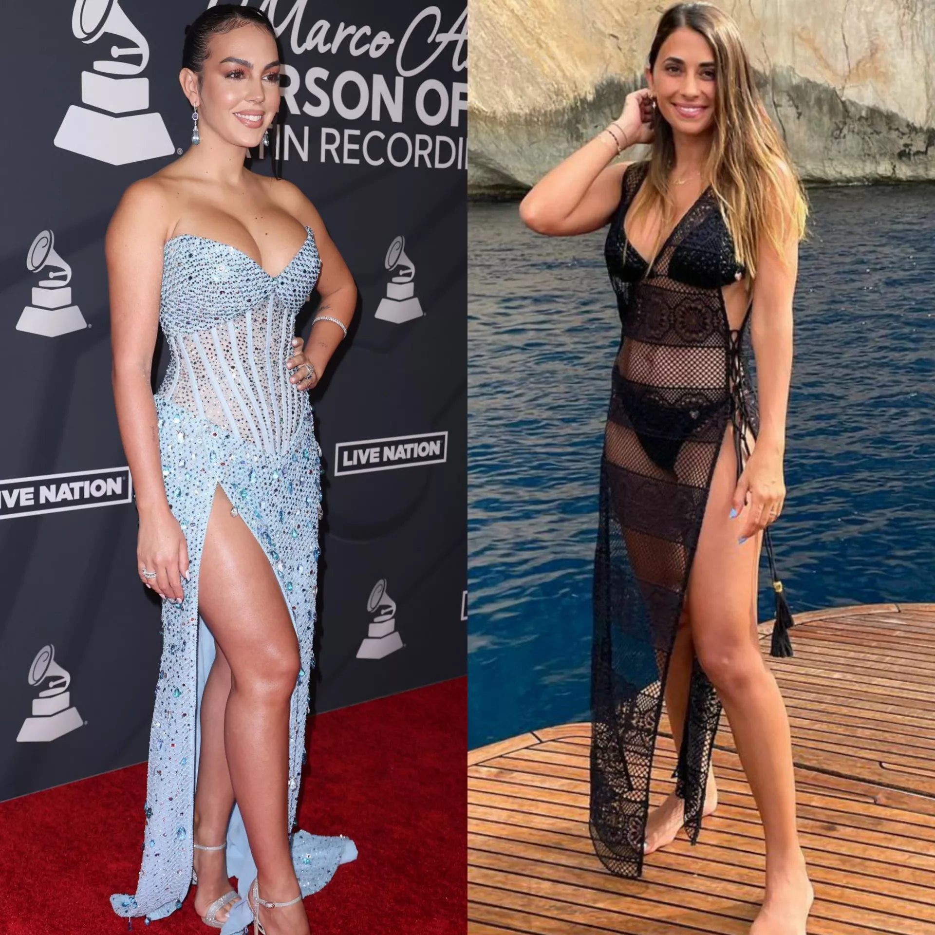 Georgina Rodriguez and Antonella Roccuzzo are so fuckin hawt. I wanna get bi for them so bad