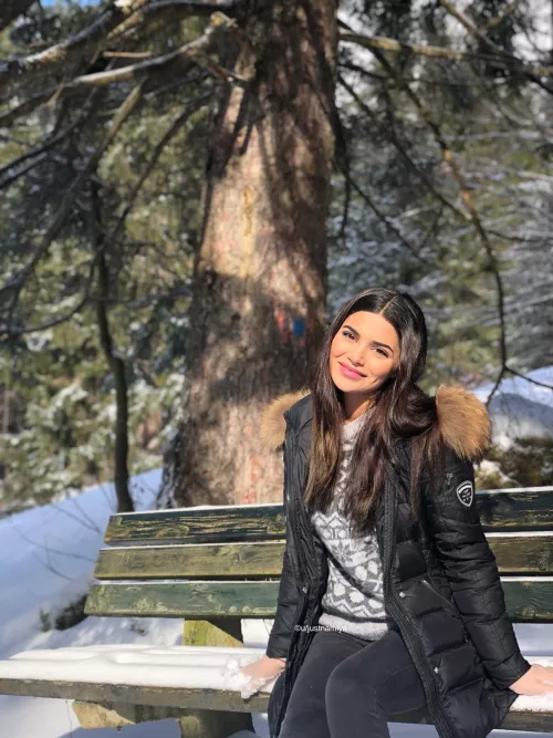 I am not used to this snow but still happy