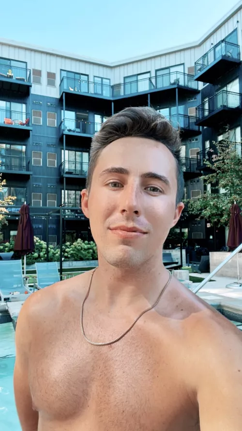 I like winter but today’s cold has me reminiscing about pool days and warmer weather