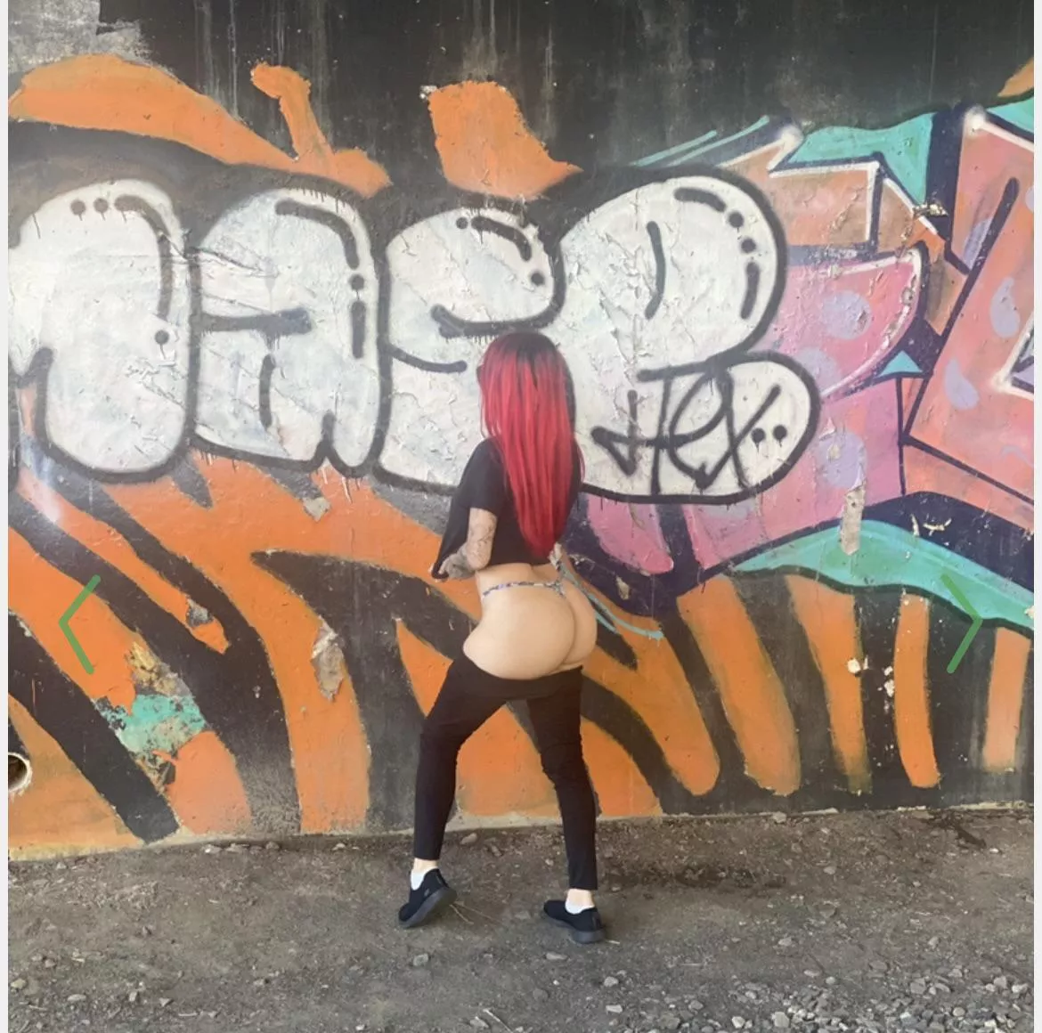 I love showing off in public places