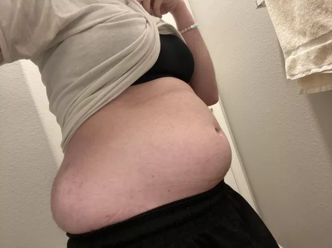 I was full to the brim after dinner last night, though I'm sure I could have fit more...