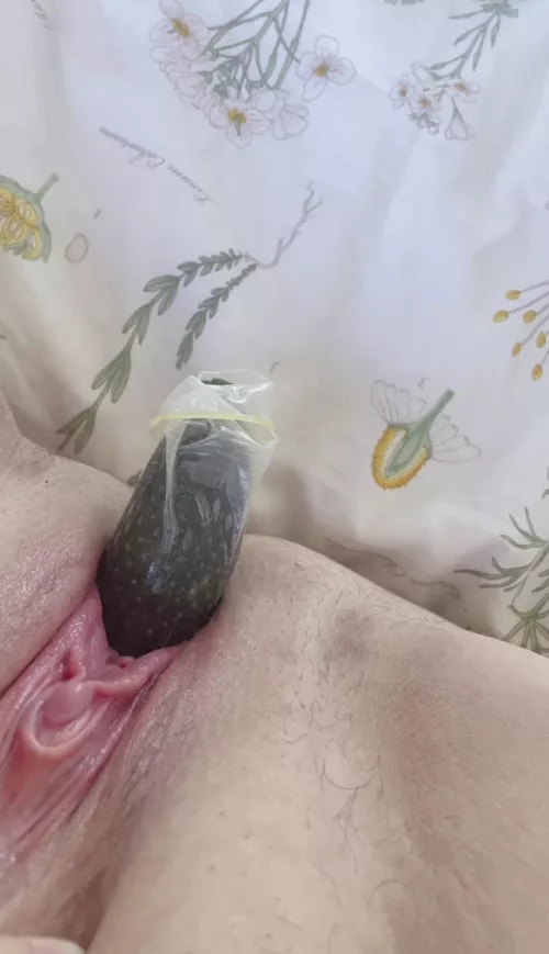 I’ve been fucking my pussy with random objects since I can remember, I love feeling full and stretched