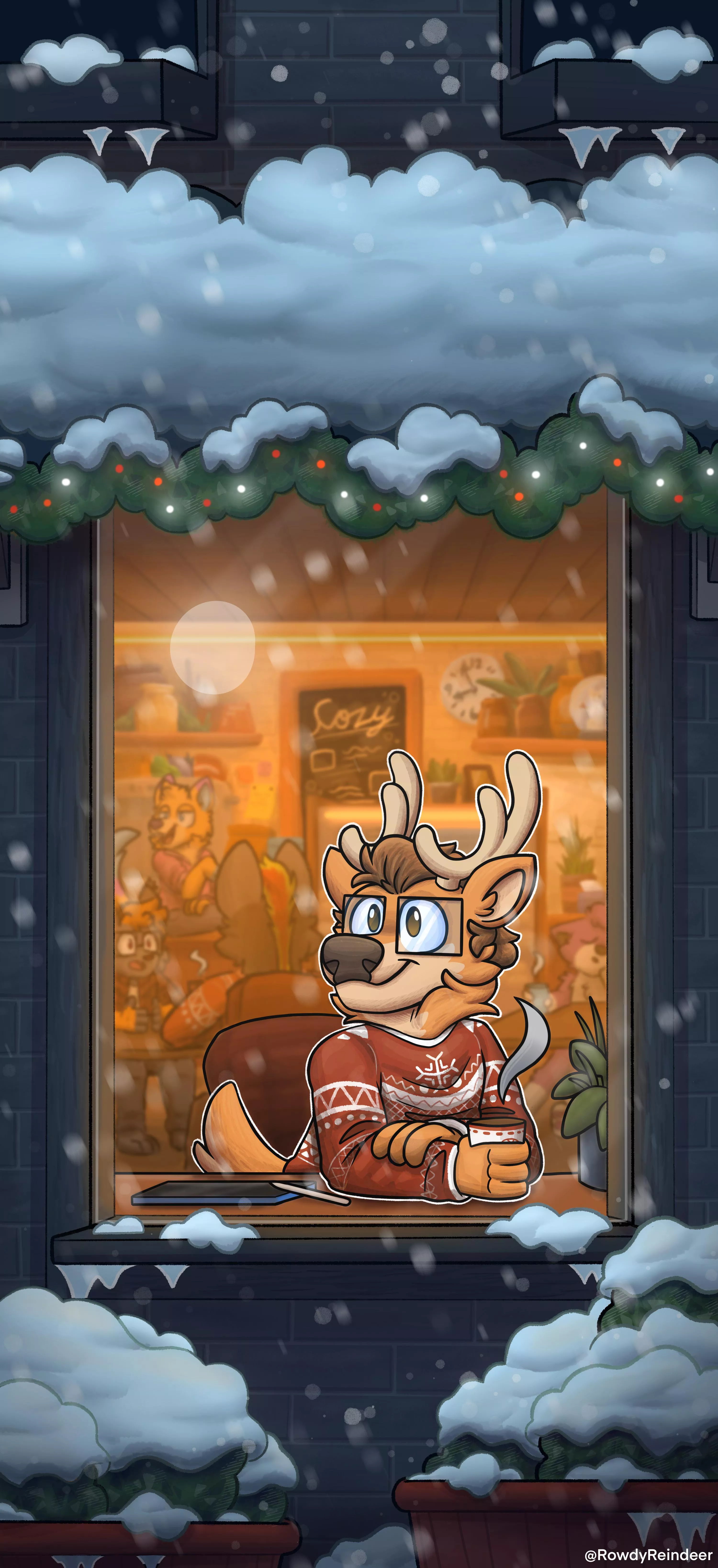 I’ve got my love to keep me warm ♥️ (art by me)