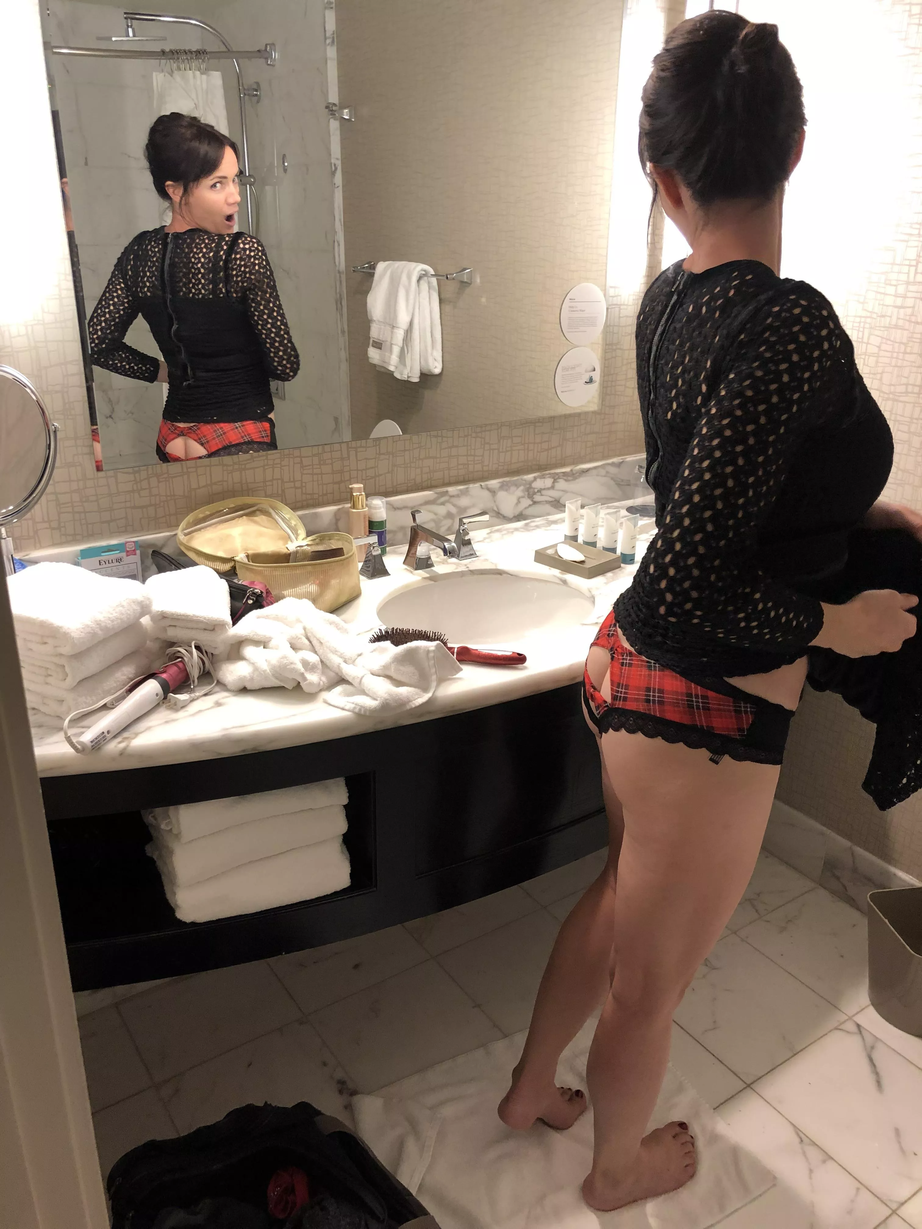 Just trying to get ready for the night! [F]