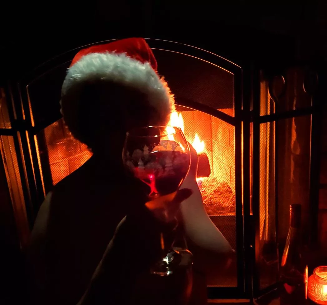 left a wet spot on Santa's lap