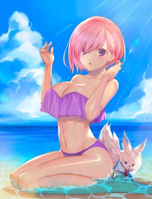 Mashu Kyrielight who and in a bikini