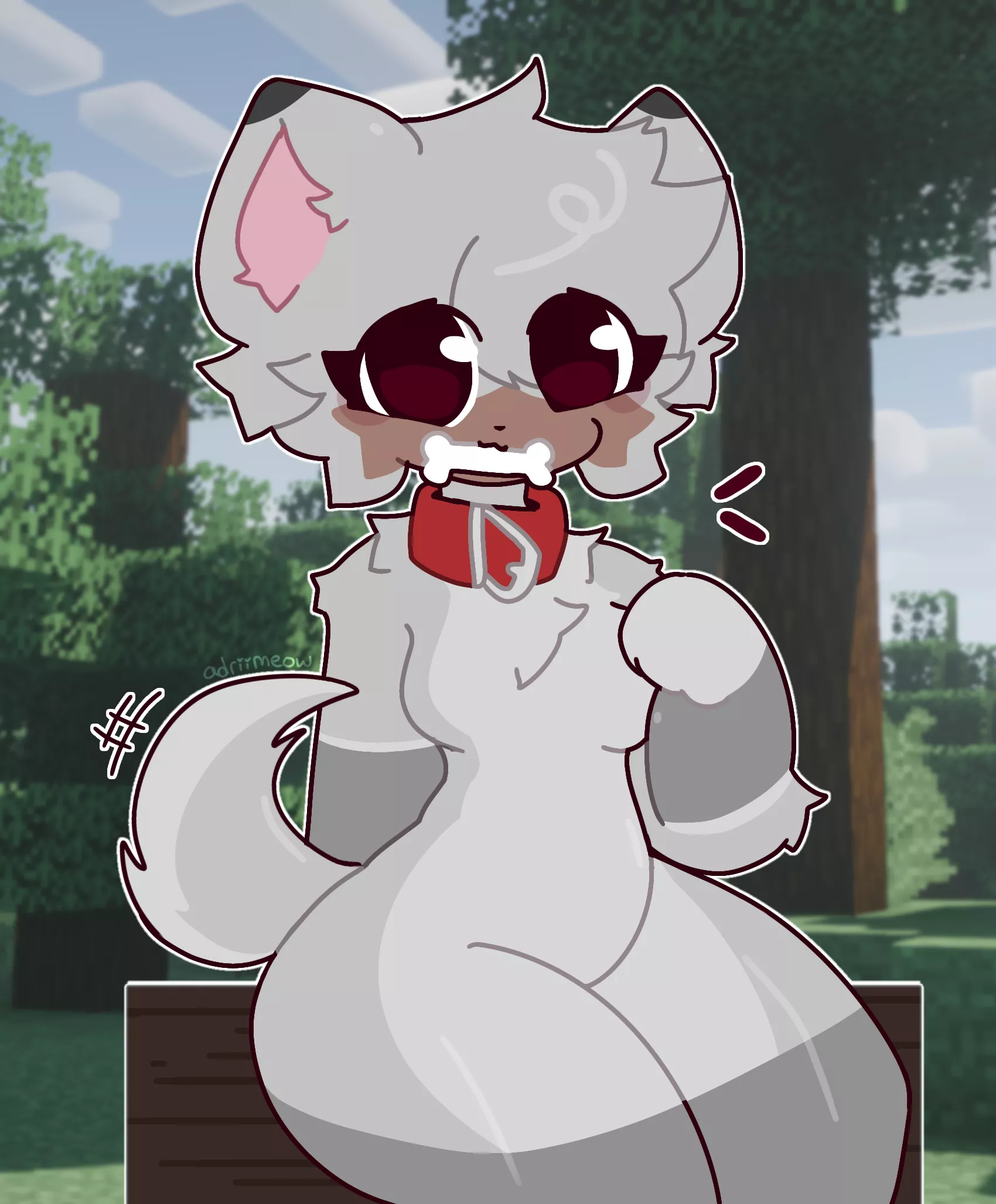 minecraft wolf!! (OC)