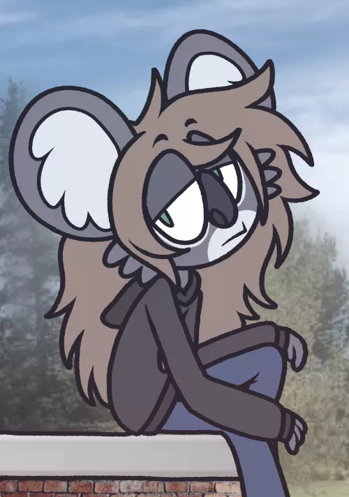 (oc) had the urge to draw but no ideas... So here's my character just, sittin there :D