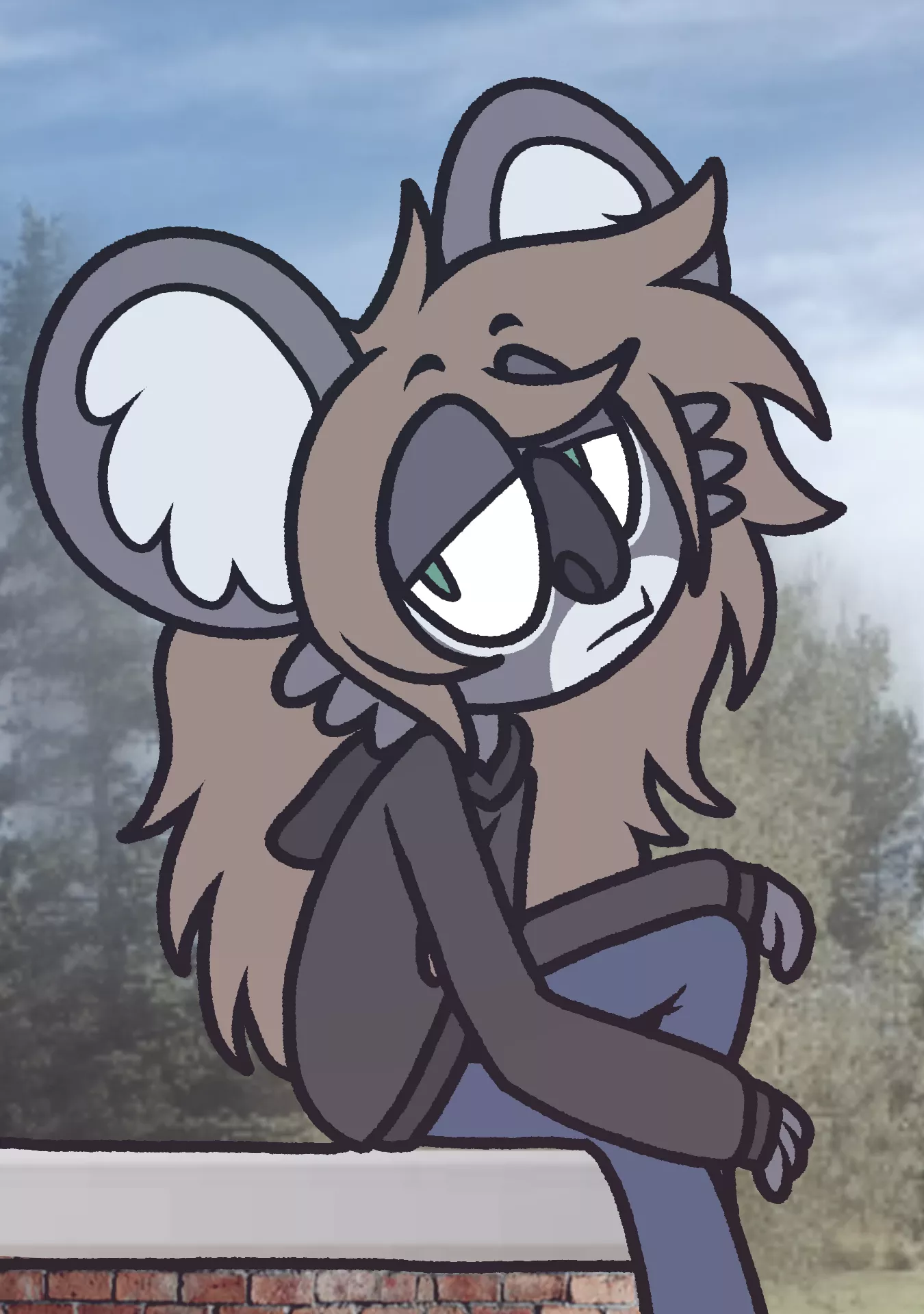 (oc) had the urge to draw but no ideas... So here's my character just, sittin there :D