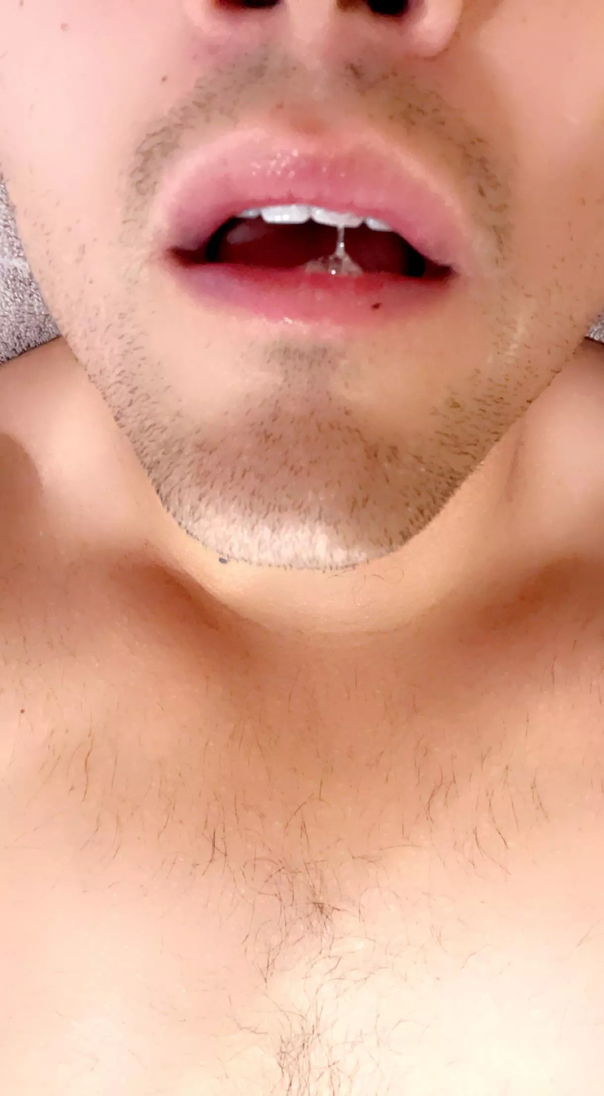Photo shoot with my precum today. Should I just finish in my mouth?