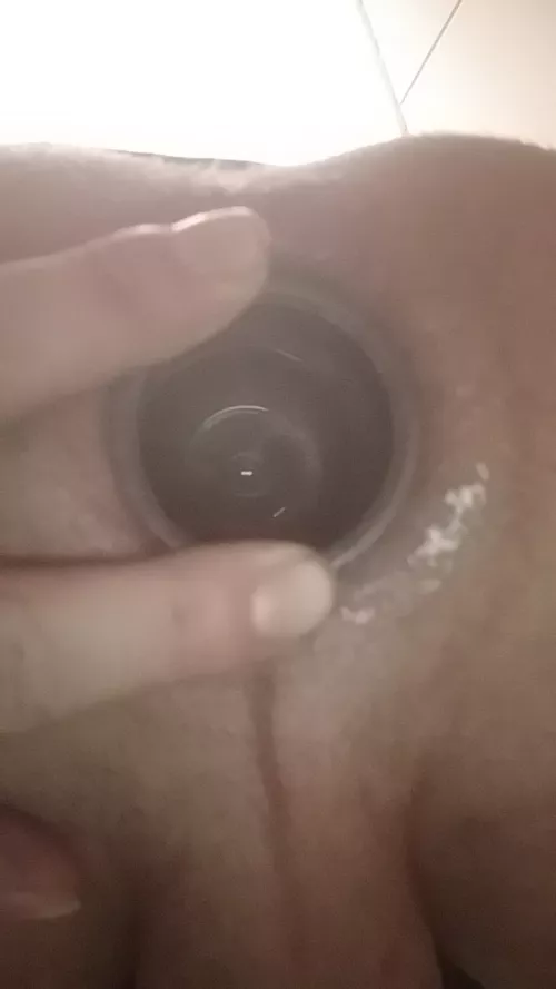 plugged myself with a jar🥵