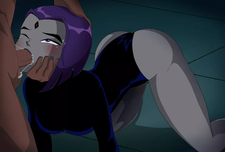 Raven On All Fours Sucking Cock (Xeroshadows ) [DC]