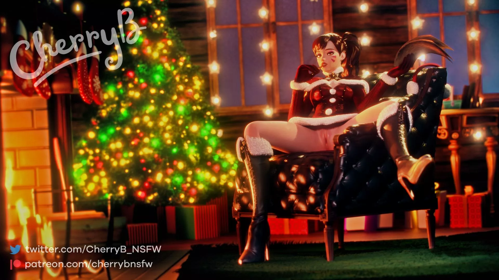 So, have you been naughty this year? 🎄❤️‍🔥 (CherryB) [D.Va]
