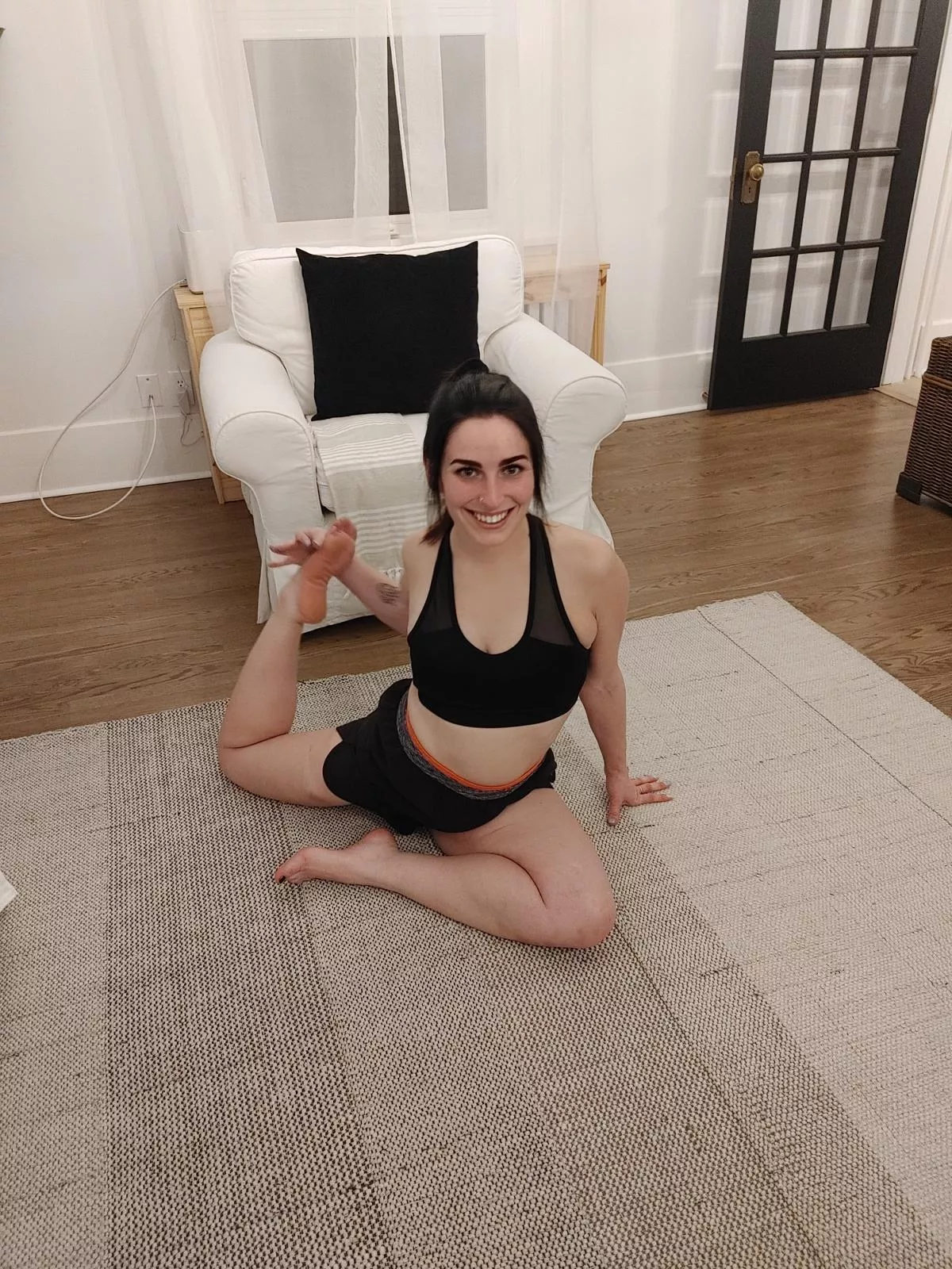 Starting the day off with a stretch!