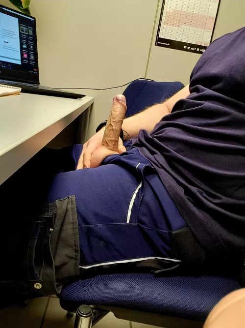 studying at work 😏