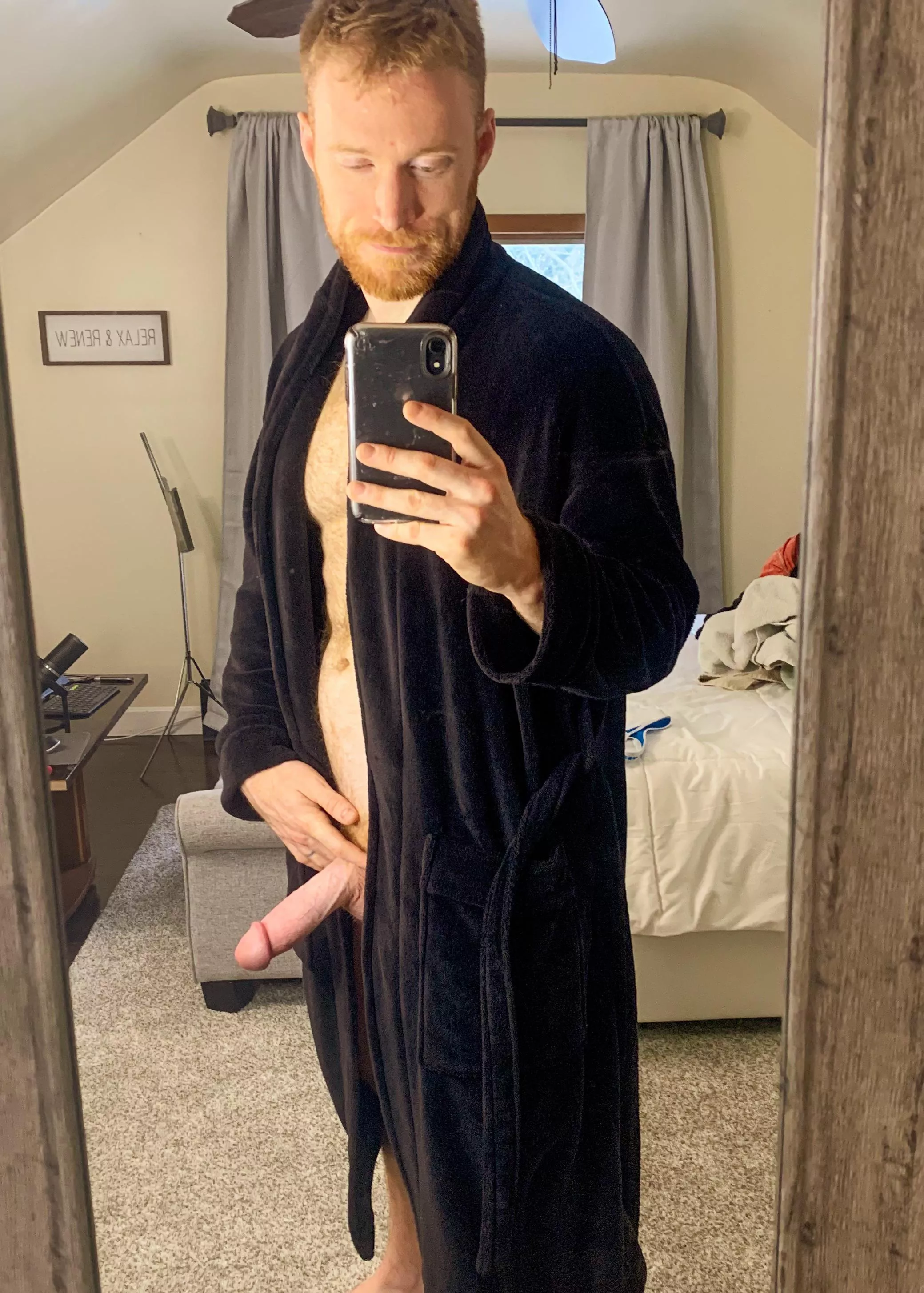 The naughty things I would do to you if you just helped me fold this laundry.