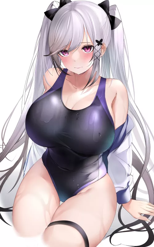 Twin Tailed Blushing Swimmer (Bitgiii ) [Original]