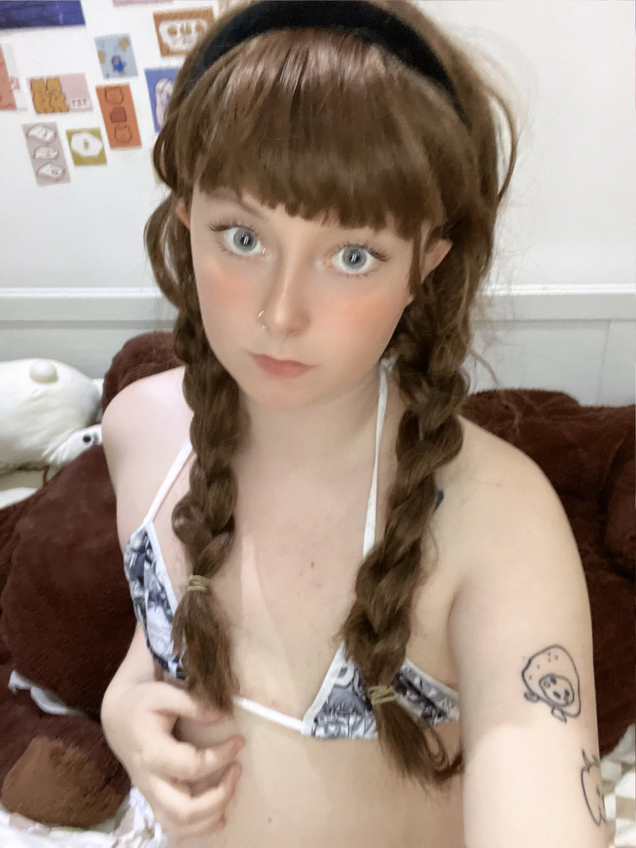 Would you kiss my tiny tits?