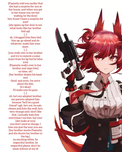 Your Yandere Girlfriend Fiametta 2 [18th Caption] [No Sex]