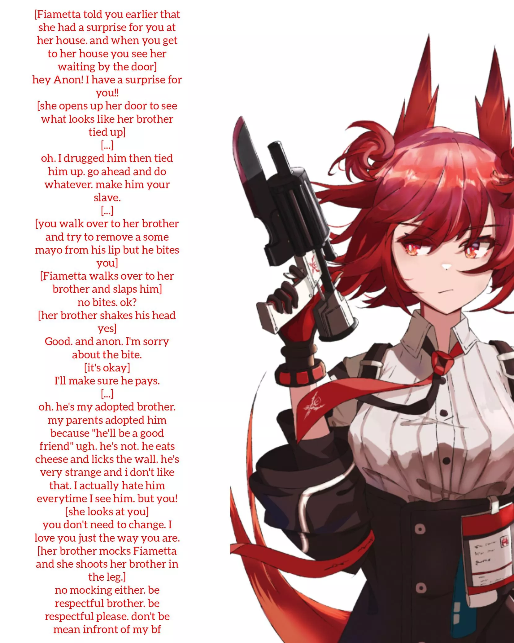 Your Yandere Girlfriend Fiametta 2 [18th Caption] [No Sex]