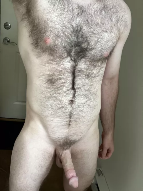 Am I ever really nude with a chest and stomach like this?