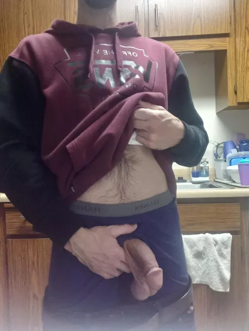 Dads serving sausage and eggs. . .who's hungry?