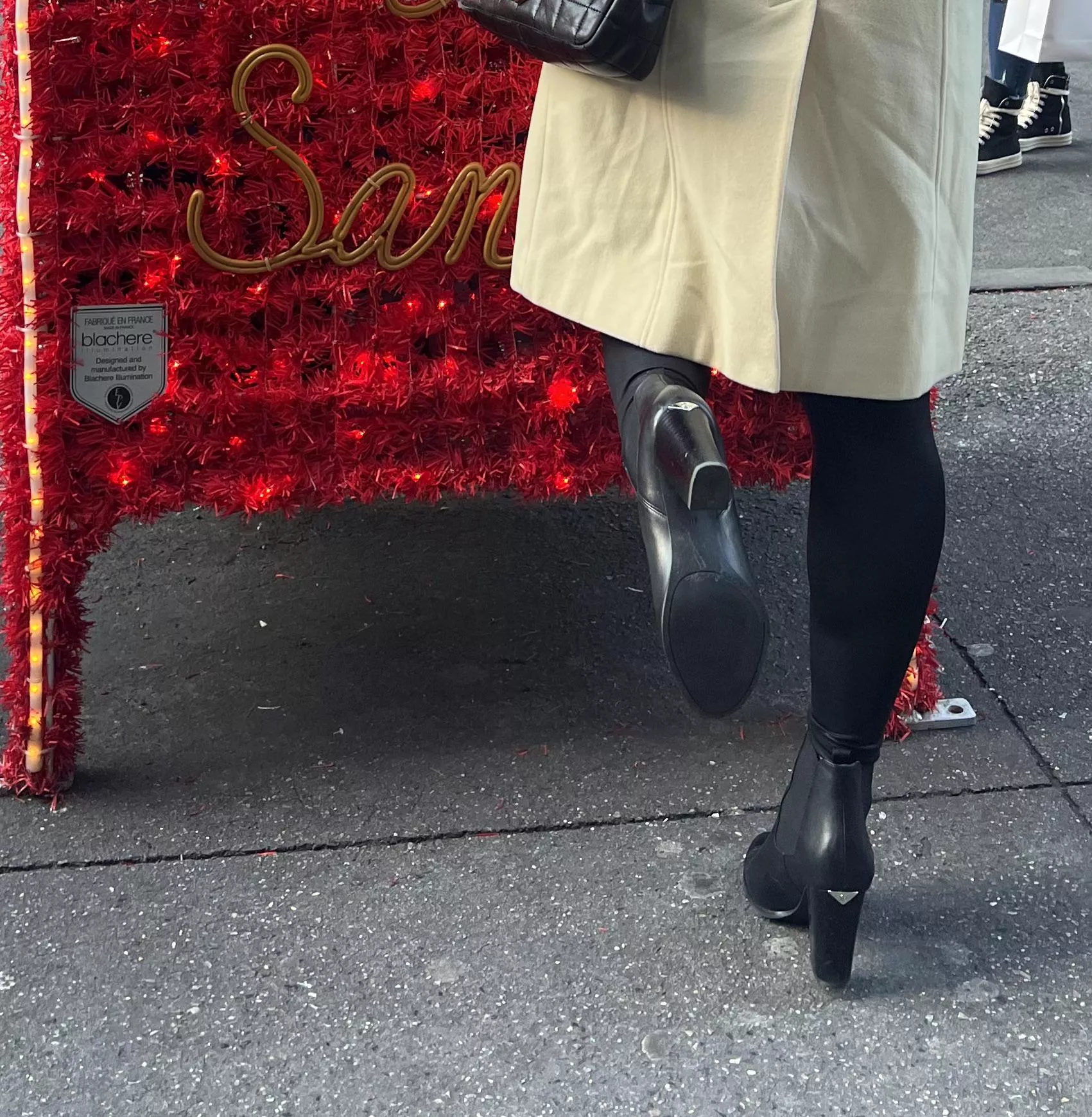 Dripping a letter for Santa for more shoes