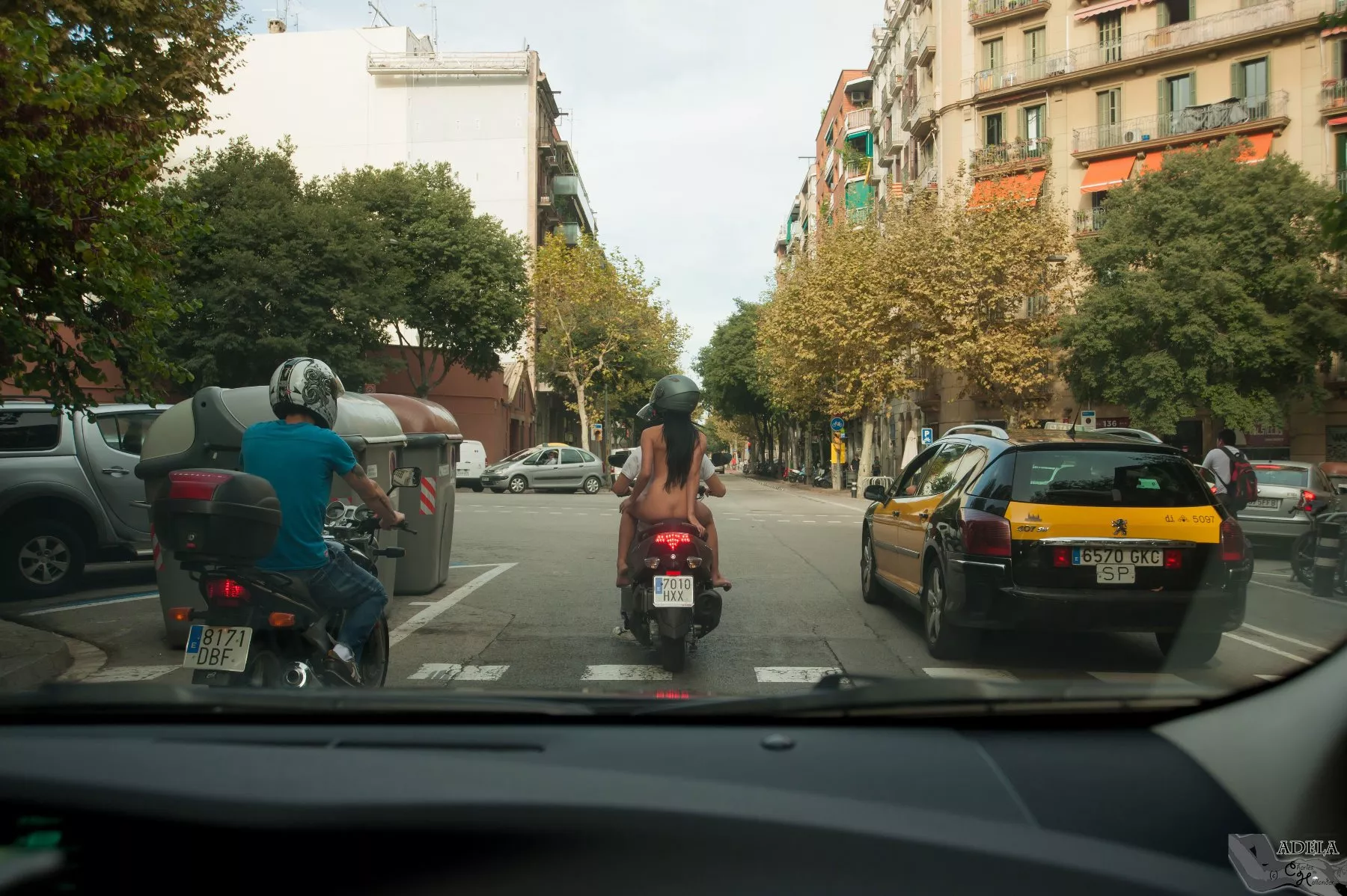 Everyone loves to see a nude girl motorbiking. IV