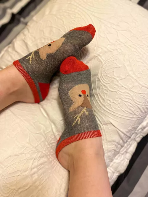 [female] Either my feet are really big or they’re just happy to see you