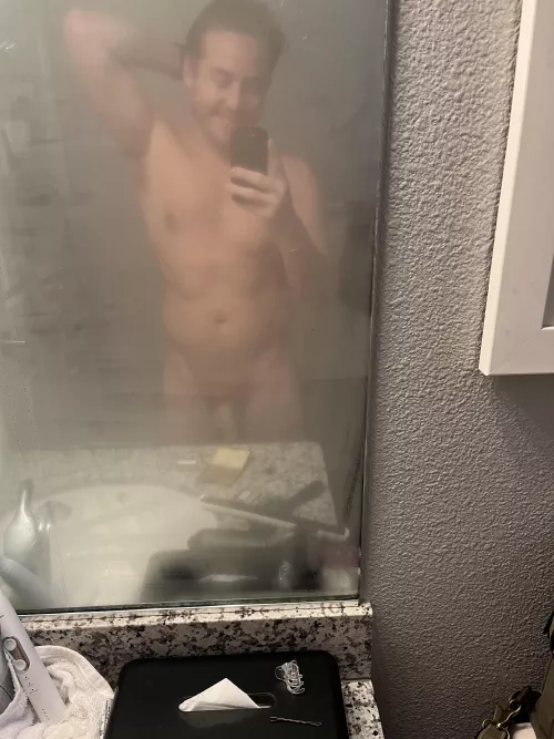 Foggy view post shower!