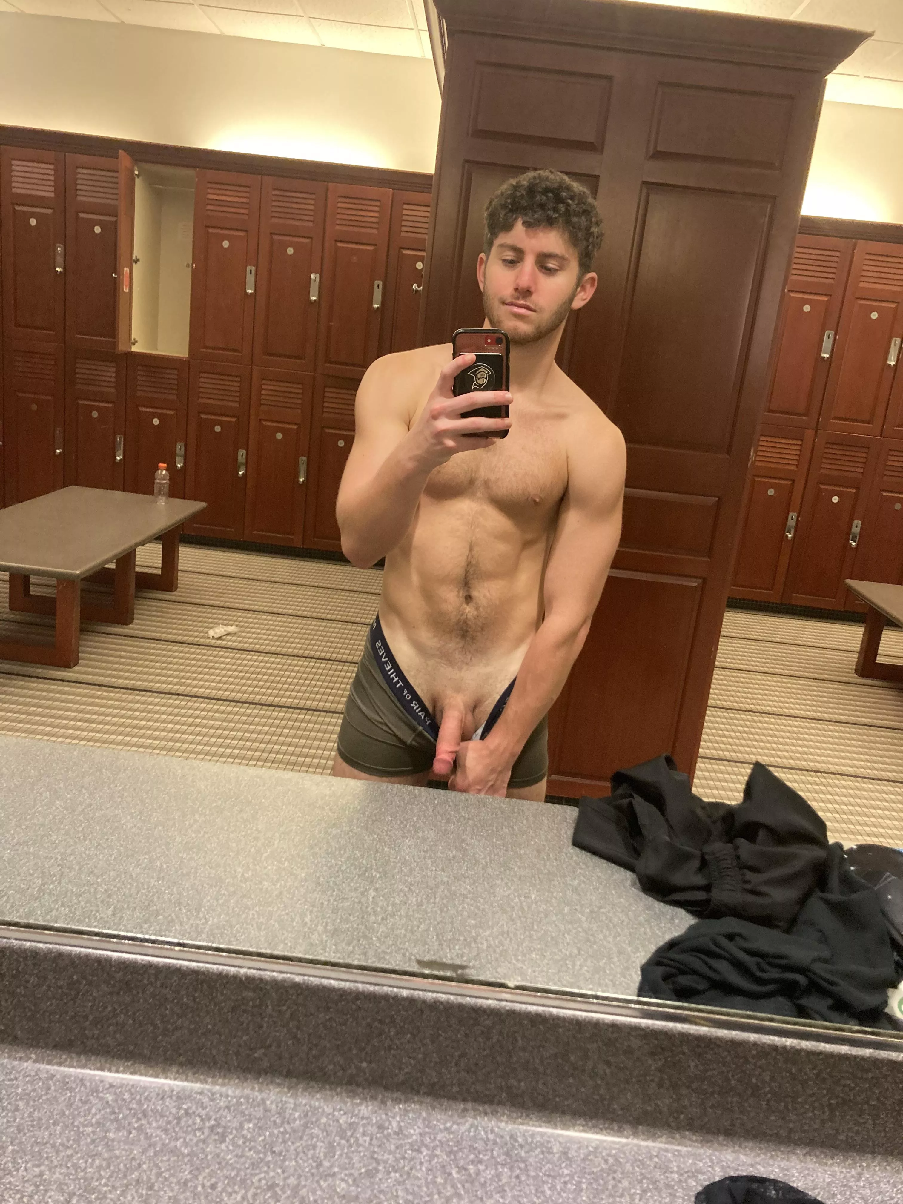 I bet you wish you were in the locker room;)