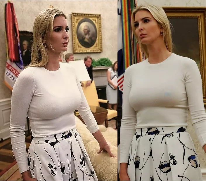 Ivanka watching her father speak