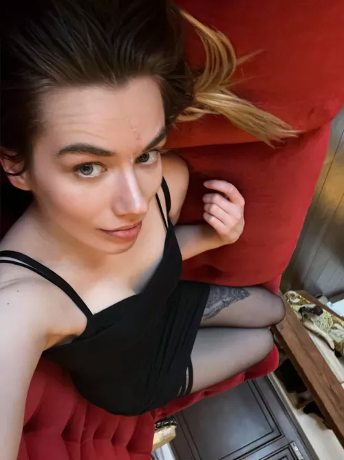 Just a selfie while laying on the couch